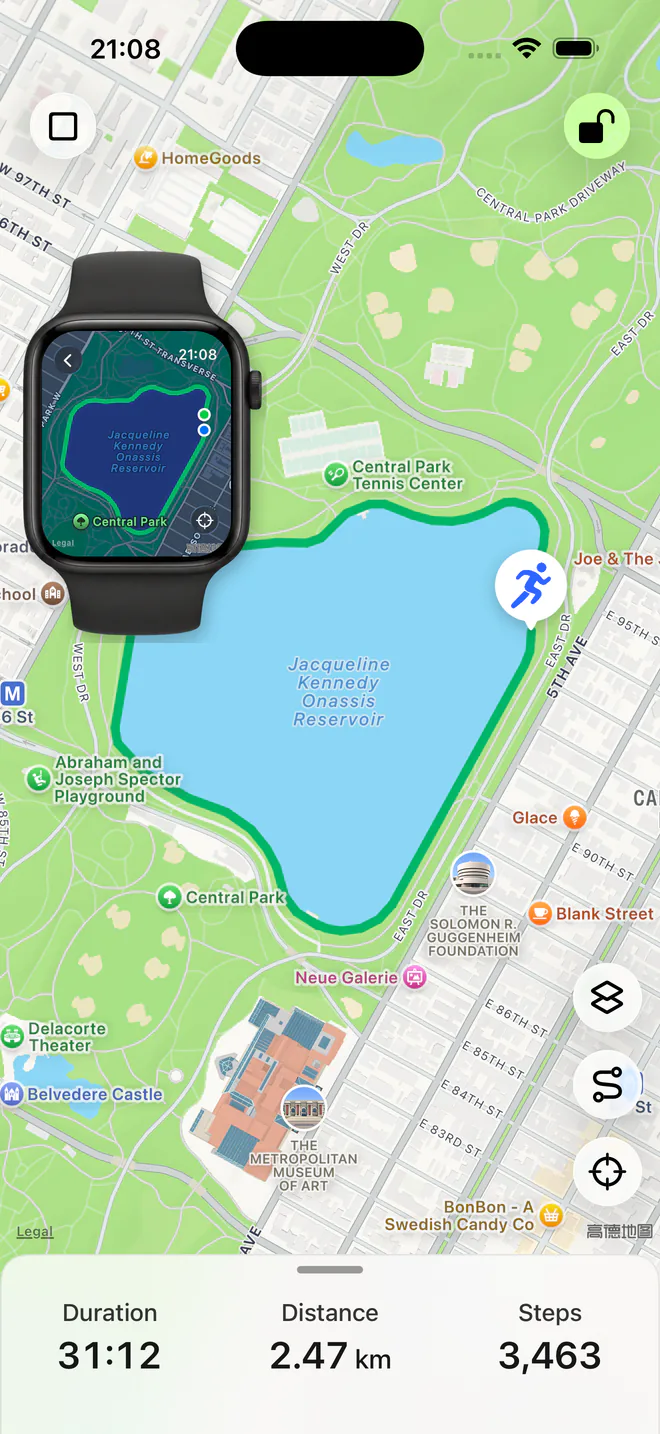 Move Memo route recording with Apple Watch support